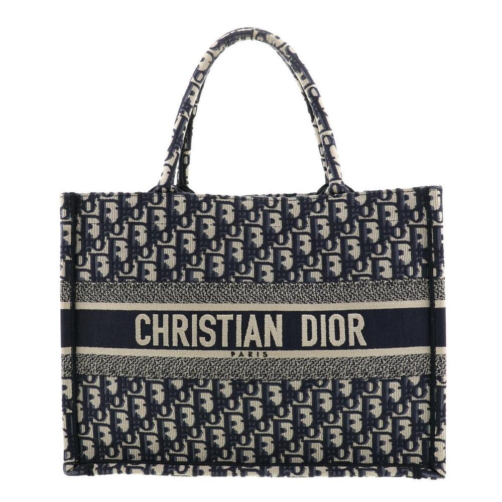 Dior Book Tote Bag Oblique Navy Blue